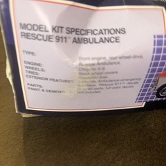 AMT ERTL RESCUE 911 AMBULANCE #6416 Open Box