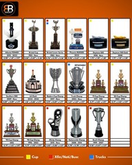 NASCAR Diecast 1/24 Scale Trophies Champion Martinsville Bristol Darlington