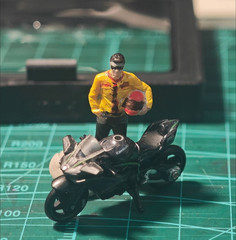 1/64 Motorcycle Motorbike KAWASAKI for 1:64 Miniature Figure Car Mini Diorama