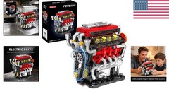 STEM V8 Engine Model Kit with USB Motor – Perfect for Ages 8+ & Collectors