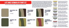 Hataka Hobby Paints LATE WORLD WAR II GERMAN AFV COLORS Acrylic Paint Set