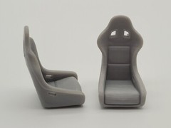 1/24, 1/25 scale racing and drifting car seats (set of 2)
