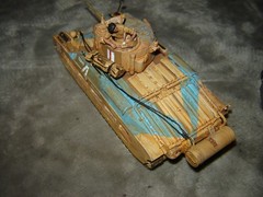 Built 4 Defiance Tank w/Driver 6-3/4 inches long Well Built & Painted Excellent