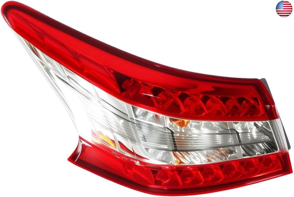 Left Side Outer Tail Light Assembly Compatible with Sentra 2013 2014 2015