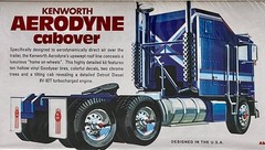 AMT 1/25 KENWORTH AERODYNE CABOVER TRANSPORT TRUCK MODEL KIT # 1463 F/S NEW!