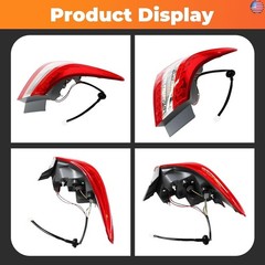 Left Side Outer Tail Light Assembly Compatible with Sentra 2013 2014 2015