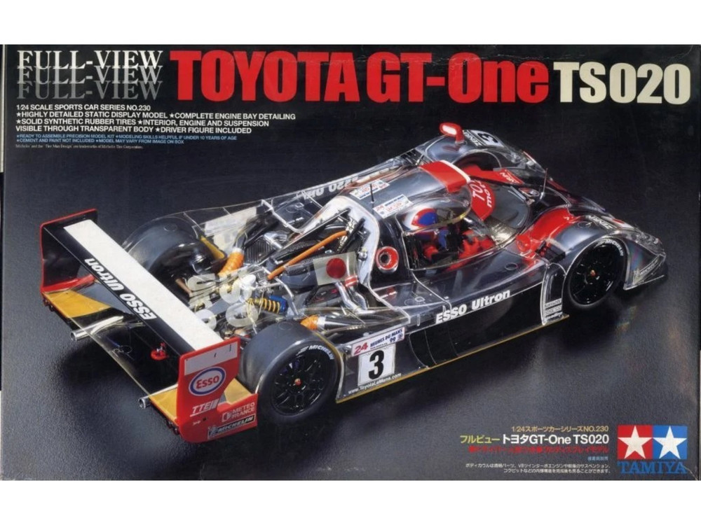 Tamiya 1/24 Full View Toyota GT-One TS020 Sports Car Series No230 Model Kit JPN