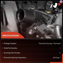 A-Premium Engine Coolant Thermostat Housing Assembly with O-ring Compatible