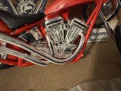 Revell 1/12 Scale Aces Wild Custom Chopper Built Extra Parts