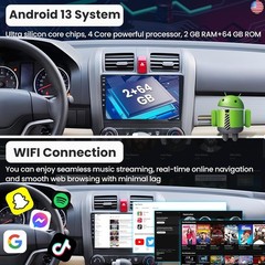 Car Radio Stereo for Honda CRV 2007-2011: 4 Core + 64G HD Touch Screen Head