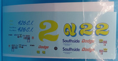 Unknown | No. ? | 1:25 #2 Dodge Charger Decals