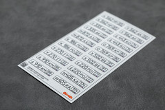 1:24 3D License Plates for scale model Modern Vehicles