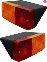 Tail Light Assembly with 12V Bulbs Left & Right Compatible with Ford New