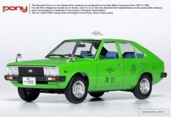 Academy 1/24 Korea First Model Car Hyundai Pony TAXI version Model Kit #15140