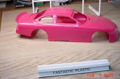 Vintage Pink Ford Taurus NASCAR Body 1/24th fb162