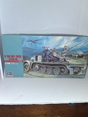 1/72 HASEGAWA 8 TON HALF TRACK 37mm AA MODEL KIT # 31118 Brand New Open Box