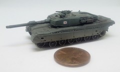 Takara 1/144 World Tank Museum 4. JGSDF Type 90 tank. In Monochrome Camo. (#60)
