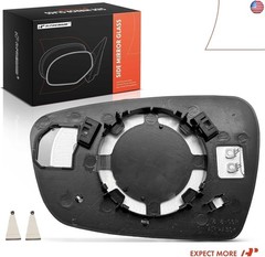 A-Premium Right Passenger Side Heated Mirror Glass Compatible with Kia Forte