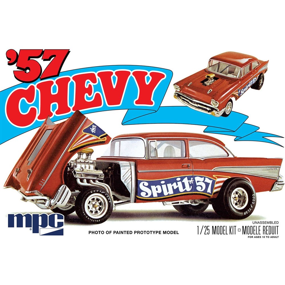 MPC 1/25 1957 Chevy Flip Nose Spirit of 57 MPC904 Plastics Car/Truck 1/24-1/25