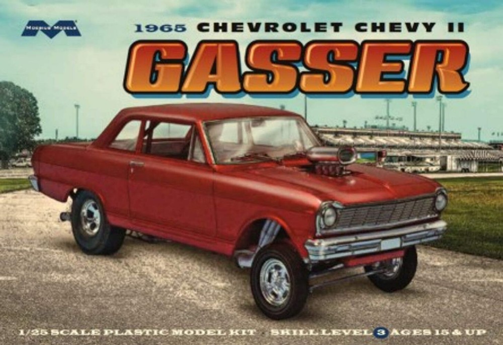 Moebius Models 2324 1/25 1965 Chevrolet Chevy II Gasser Skill Level 3 Model Kit