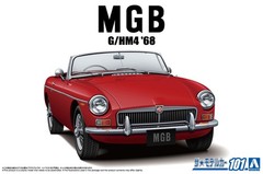 AOSHIMA The Model Car No.101 BLMC G/HM4 MG-B MK-2 1968 1/24 Plastic Model Kit