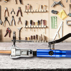 Hydraulic Flaring Tool Kit, 32 PCS 45° Double/Brake Repair Brake Flaring Tools,