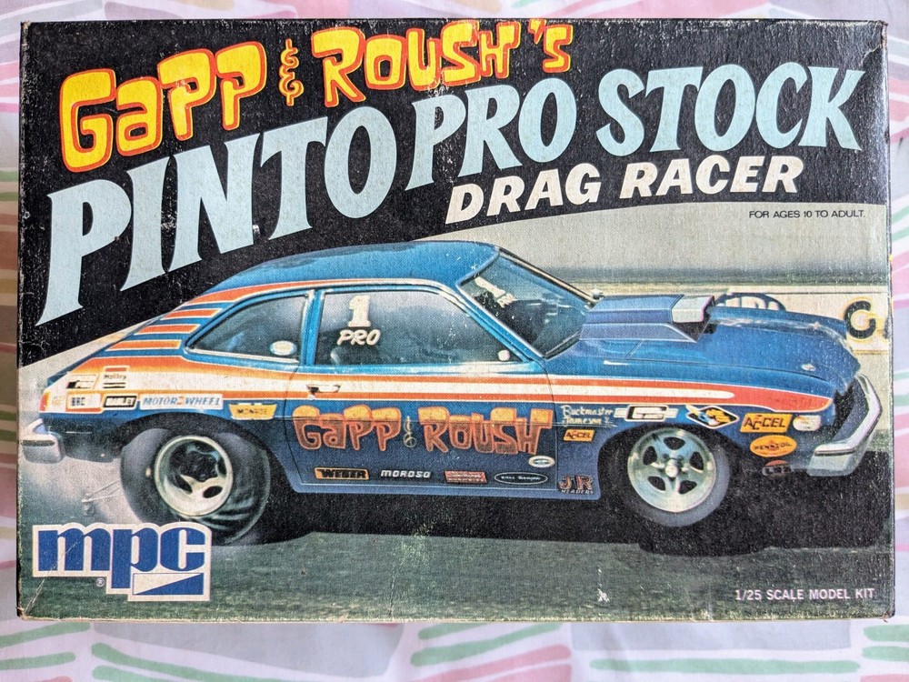 *RARE! ORIGINAL VINTAGE MPC GAPP & ROUSH’S PINTO PRO STOCK DRAG KIT *SEALED BAG!