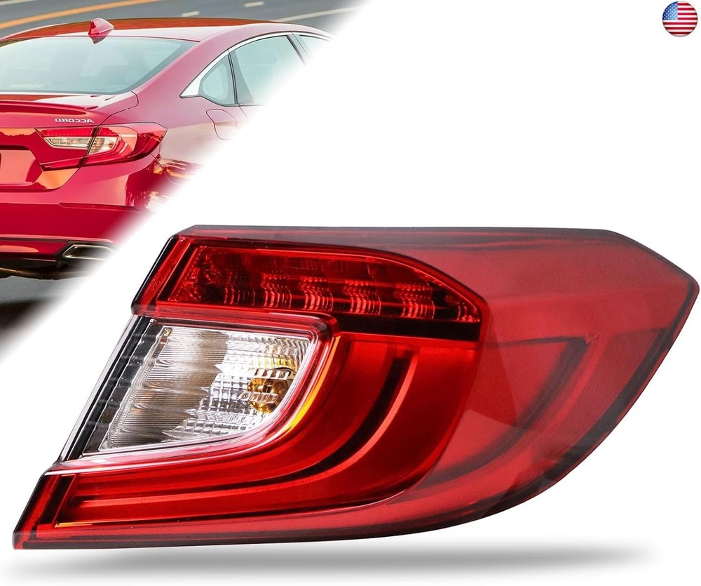 Tail Light Assembly Compatible With 2018-2022 Honda Accord Sedan Outer Right