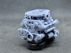 Nissan GT-R VR38DETT model engine resin 3D printed 1:24-1:8 scale