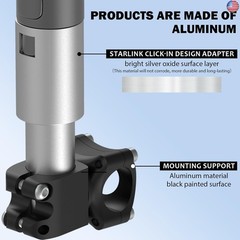 Starlink Mount for RV Ladder, Starlink Mount for Roof Rack,Load-Bearing 200lbs,
