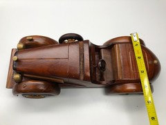 Classic Vintage Handcrafted Wooden Model Car 1933 Packard Twelve Luxury Vehicle