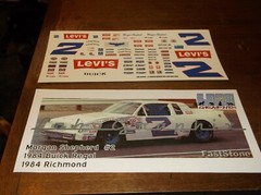 Morgan Shepherd #2 1984 LEVI’S Buick Regal 1/24th scale decals LoboGraphix
