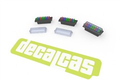 Decalcas 1/24 Scale Detail-Up Blade Fuse Box 8 way & fuses (Type 01) #DCL-PAR117