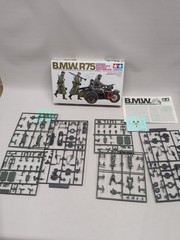 Lot(3) Tamiya German MM16(2) BMW R75 Motorcycle Sidecar & 35020 Hanomag (Read)