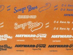 Souza Bros. 65/66 Mustang AWB 1/25th DECAL 1/25 from Fremont Racing Specialties