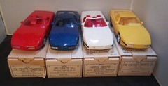 1/25 Lot of 4 AMT Vintage Corvette promos 1990-92 America’s Cup ZR-1 red yellow
