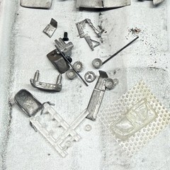 Mini-Racing No 0036 Porsche 936 Essex White Metal Model Kit Parts and Pieces Red