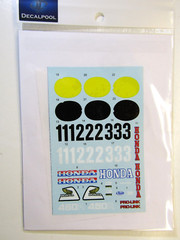Decalpool 1/12 Honda CR450R Bike + Motocross Rider 1981 Decal Sheet DP290