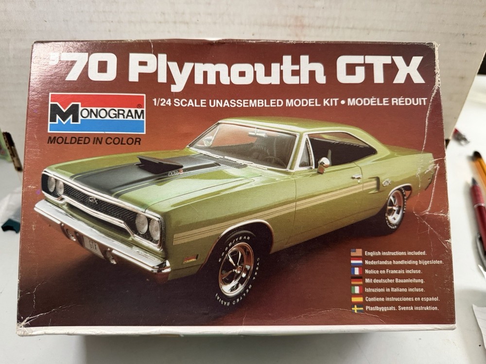 Monogram🔥Plymouth GTX🔥1/24,Model Kit#-2293. New In Box⚡️Fast Shipping