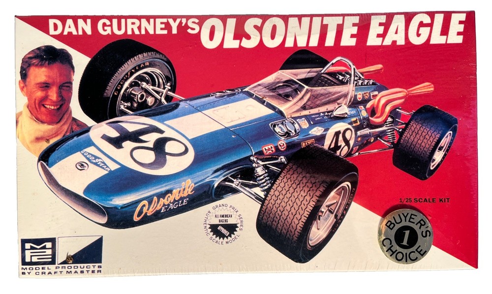 MPC Model Kit Dan Gurney’s Olsonite Eagle #6026 Sealed 1:25 Grand Prix (B2