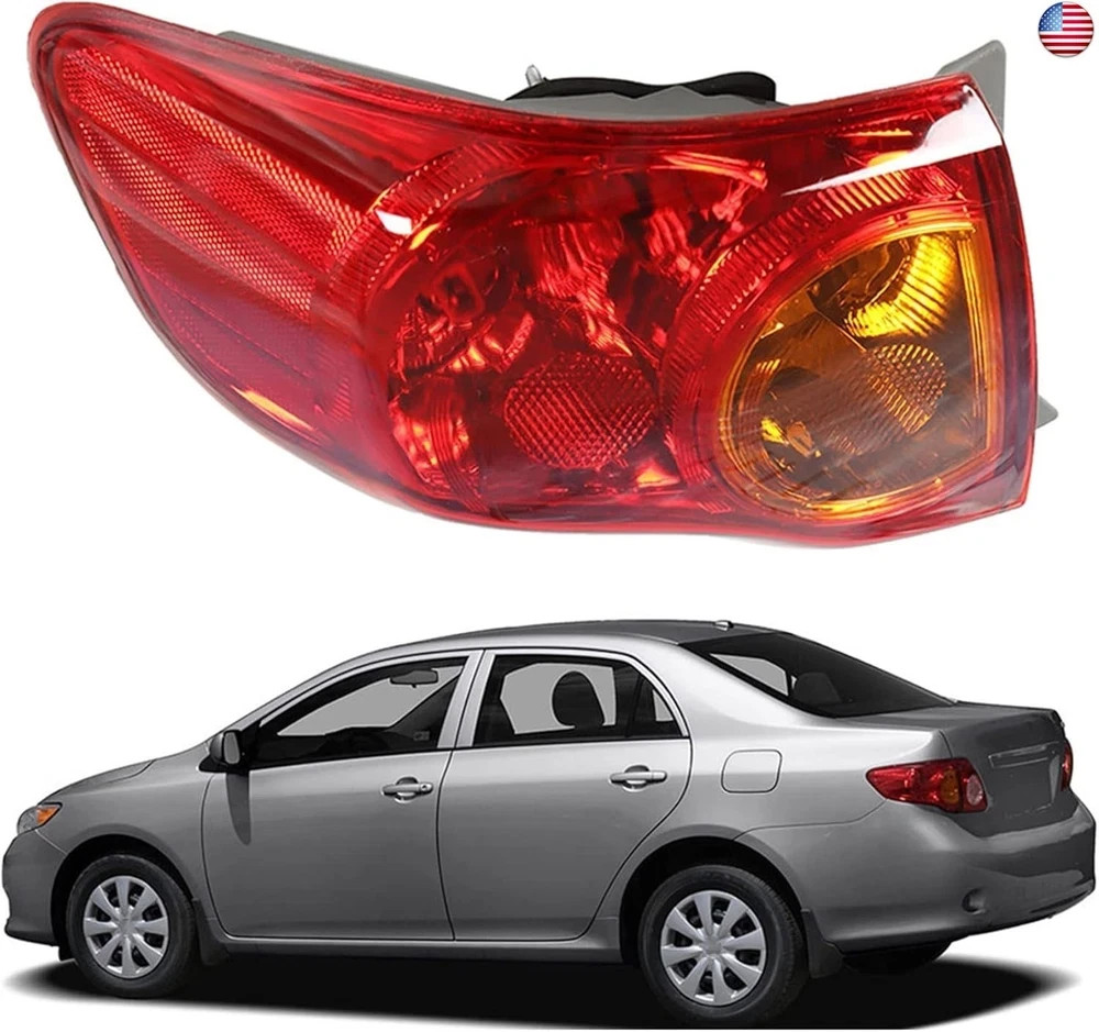 Left Side Outer Tail Light Assembly Replacement for Toyota Corolla