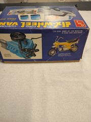 AMT Ford Custom Six-Wheel Van w/ Trail Bike 1:25 Unassembled Plastic Model Kit