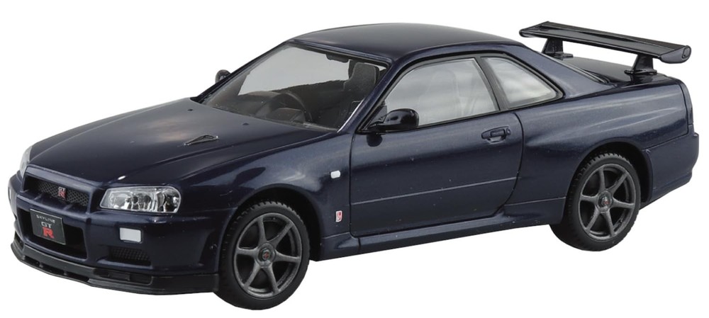AOSHIMA 1/32 Scale Snap Kit No.12-MP Nissan R34 Skyline GT-R Midnight Purple