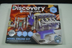 DISCOVERY MINDBLOWN Model Engine Kit w/ Moving Motor Parts and LED Lights