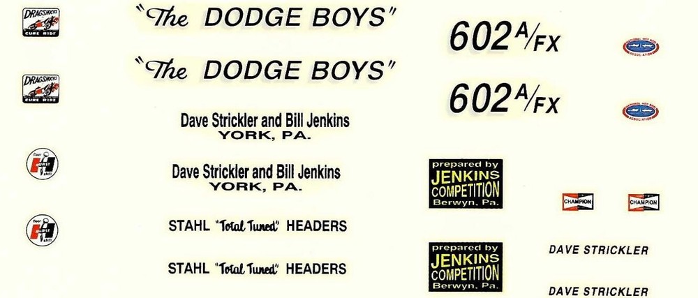 Dodge Boys 64 Dodge 1/25 decal