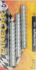 Pinecar P350 Pinewood Derby Round Weight 3 oz