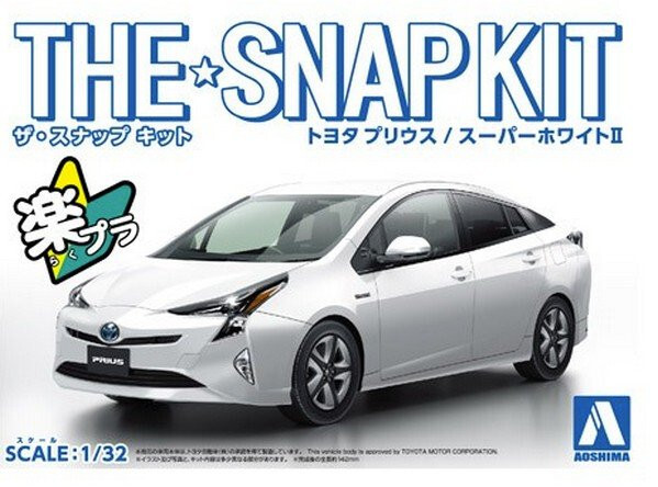Aoshima 1/32 TOYOTA PRIUS Snap Kit Plastic Model Kit *WHITE*
