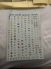 Vintage Revell Auto World Decals Roadsters Lot