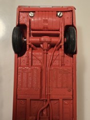 Vintage 1966 Ford Mustang Dealer Promo Model Car Red Plastic 4 Screws Some Flaws