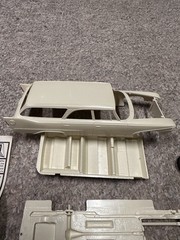 Jo-Han Plymouth Police Emergency Wagon 1:25 Model Kit #C-5100 (STARTED / READ)